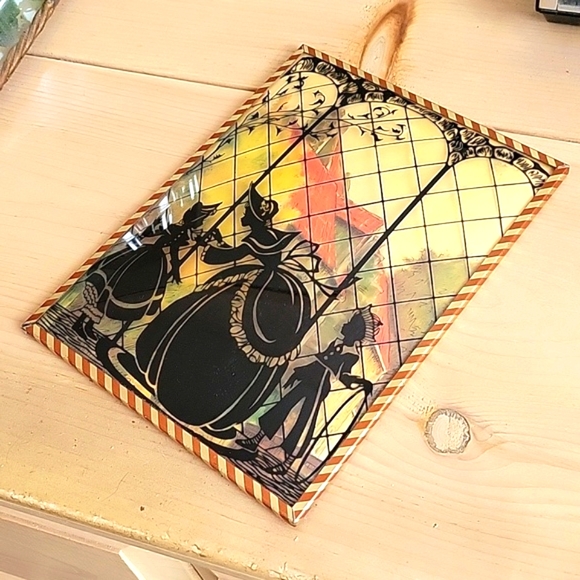 Vintage Reverse Painting Silhouette - Picture 2 of 5